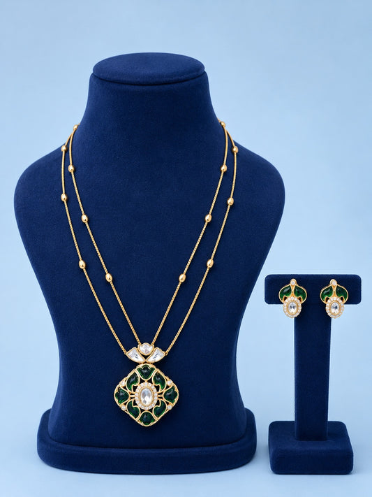 polki pendant Chain