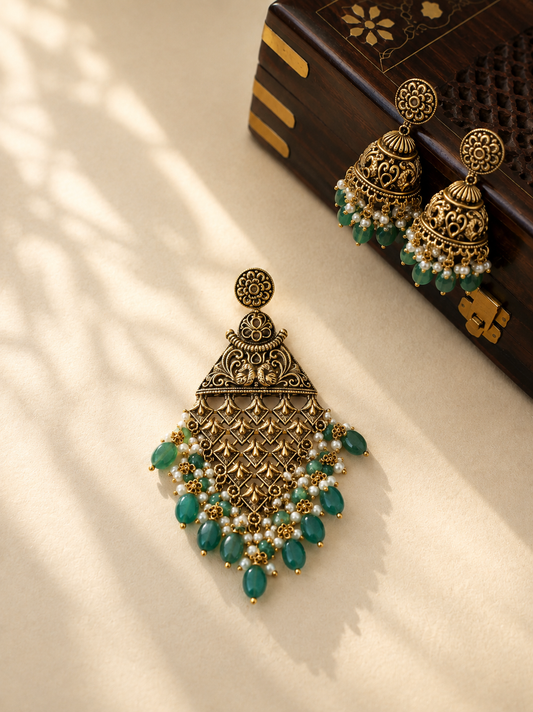 Nakshi pendent set
