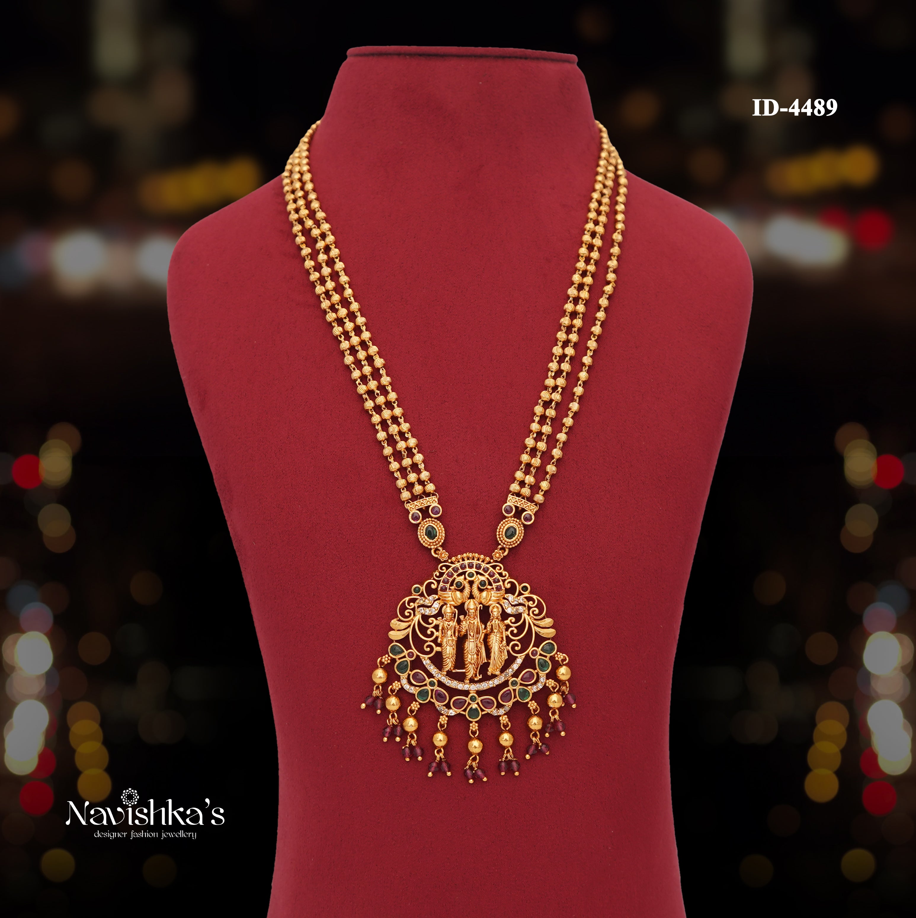 Antique Neck Chain for Women Navishka's designer fashion jewellery