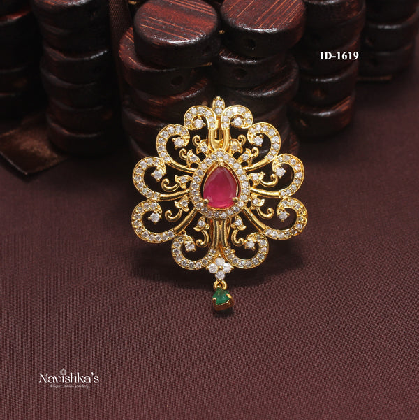 Zircon Saree Pin