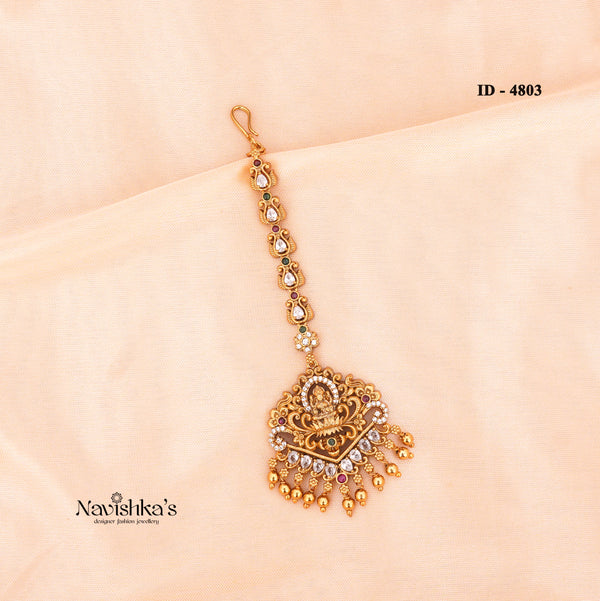 Gold Look Maang Tikkas