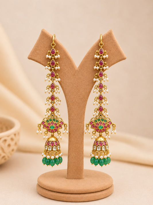 POTA  JHUMKA  SET
