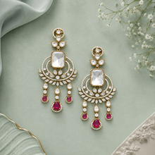 Load image into Gallery viewer, Polki Earrings
