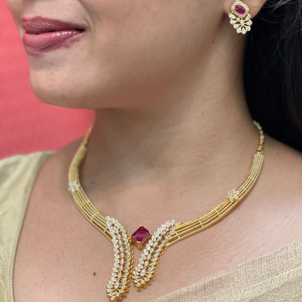 Zircon Necklace Set
