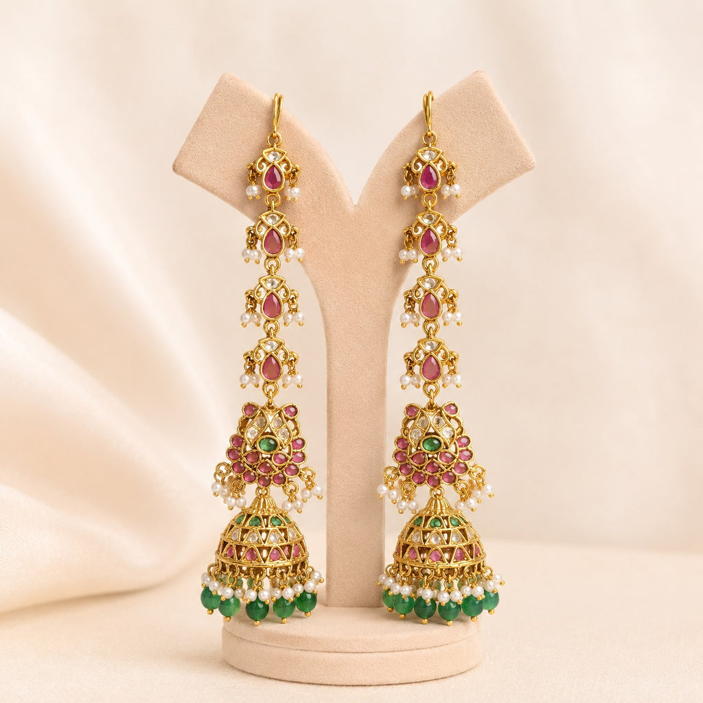 JADAU JHUMKA MATTAL SET