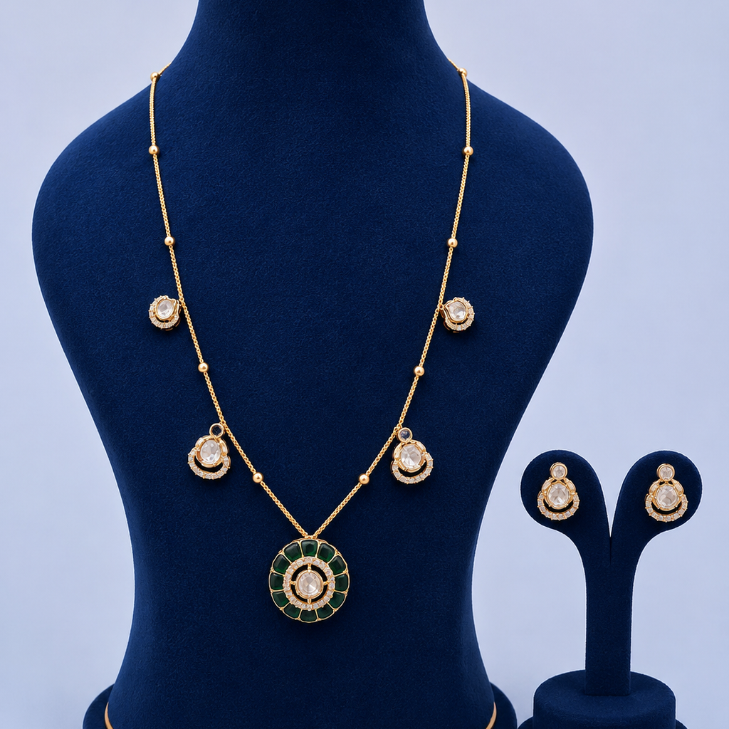 Antique polki  Pendant Chain