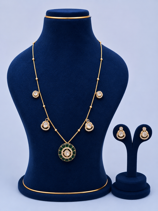 Antique polki  Pendant Chain