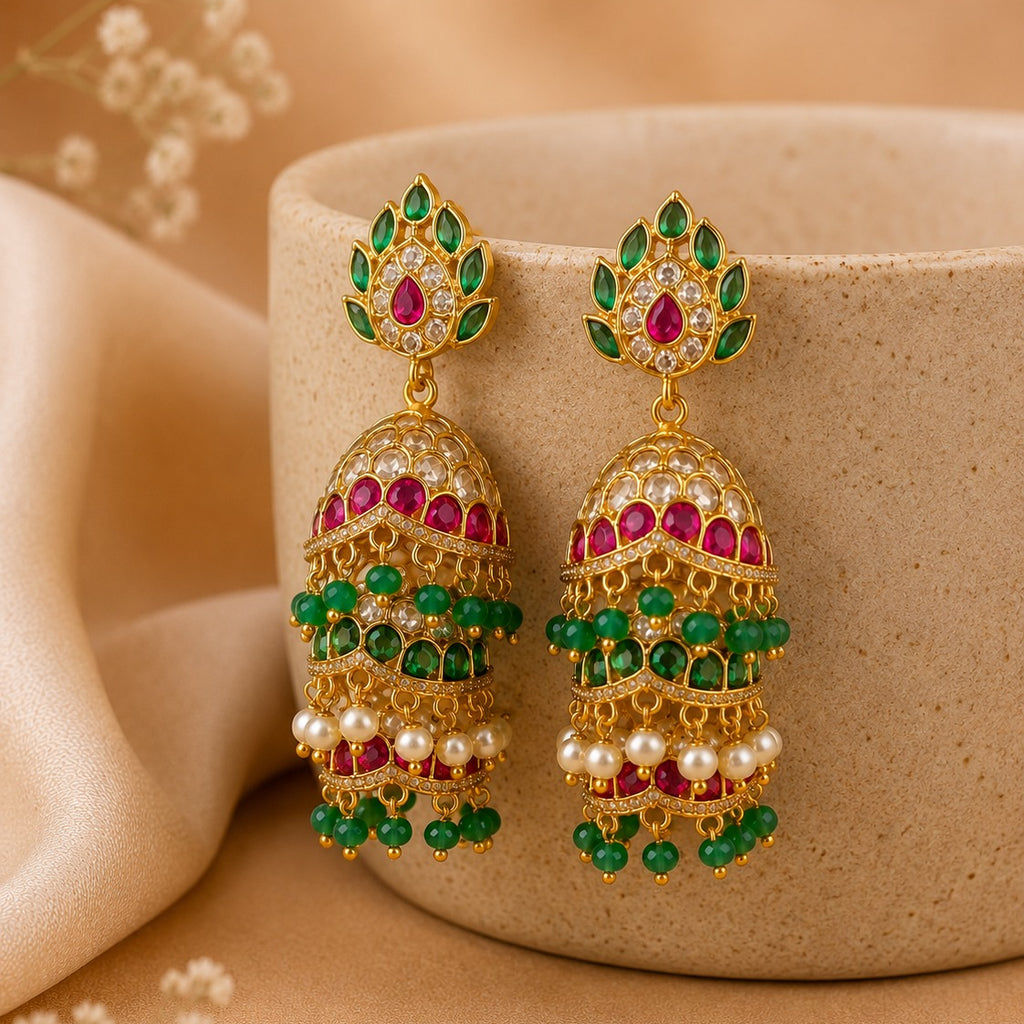 Jadau Earrings