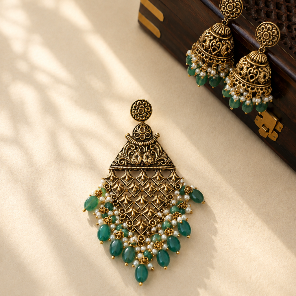 Nakshi pendent set