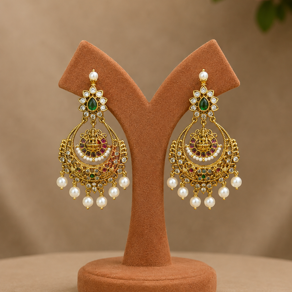 nakshi chandbali earrings