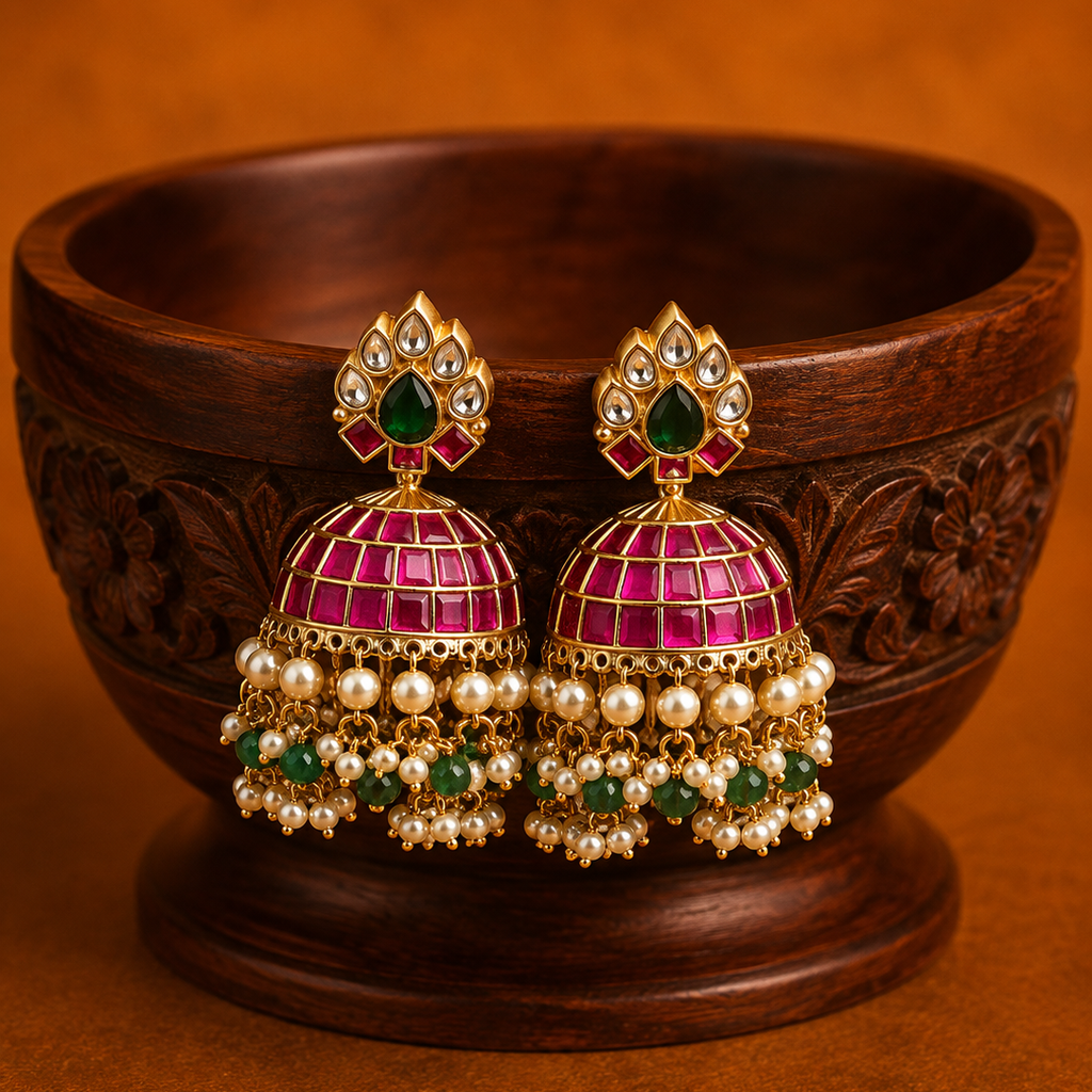 Jadau Jhumkas