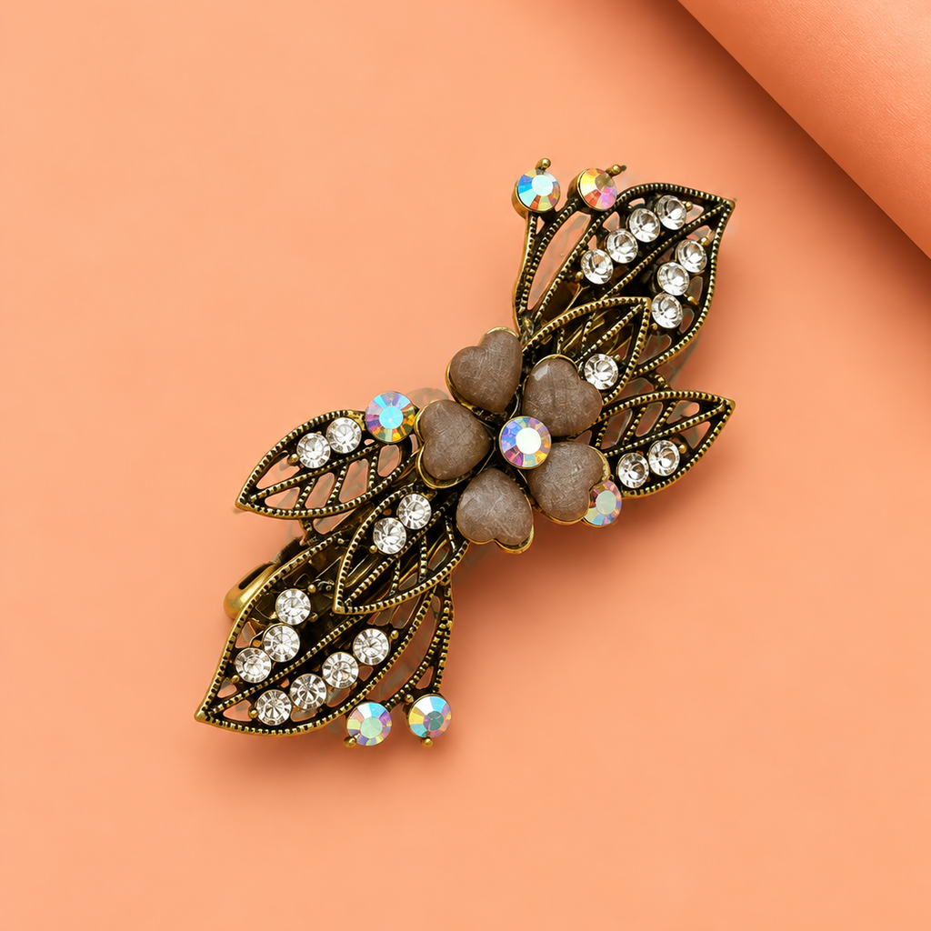 Zircon Hair Brooch