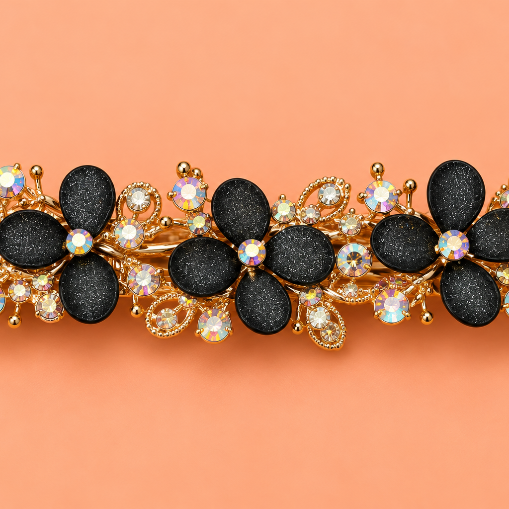 Zircon Hair Brooch