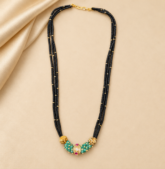 Black beads mala