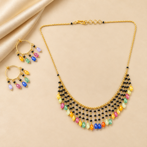 Black beads mala