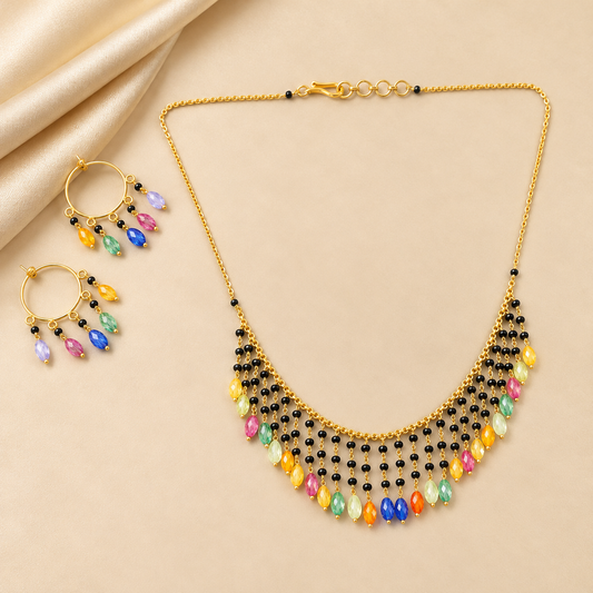 Black beads mala