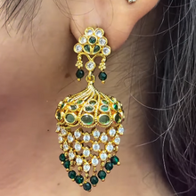 Load image into Gallery viewer, Antique Gold Jhumkas -9188
