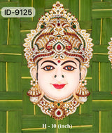 Lakshmi Devi Face Full Stone Ruby