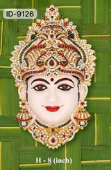 Lakshmi Devi Face Full Stone Ruby