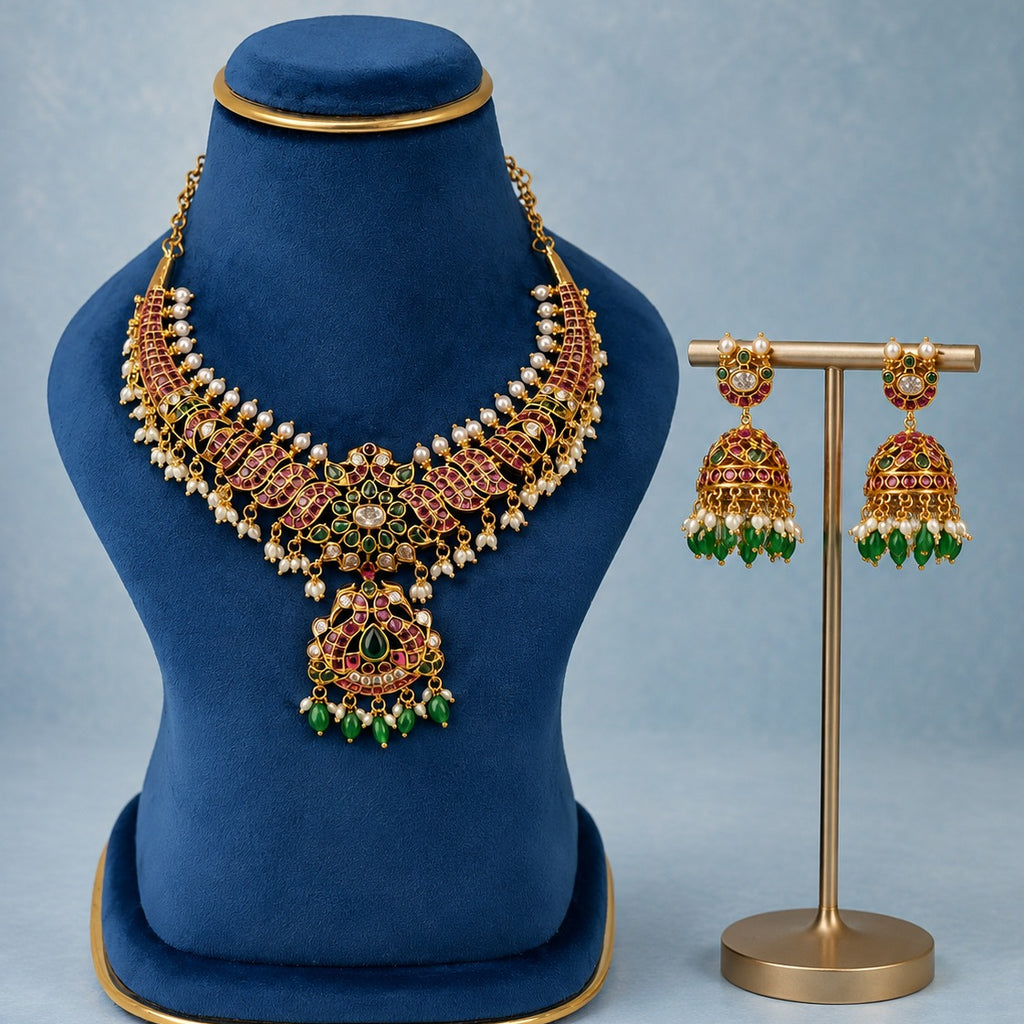 Antique POTA Stone Necklace Set 8485