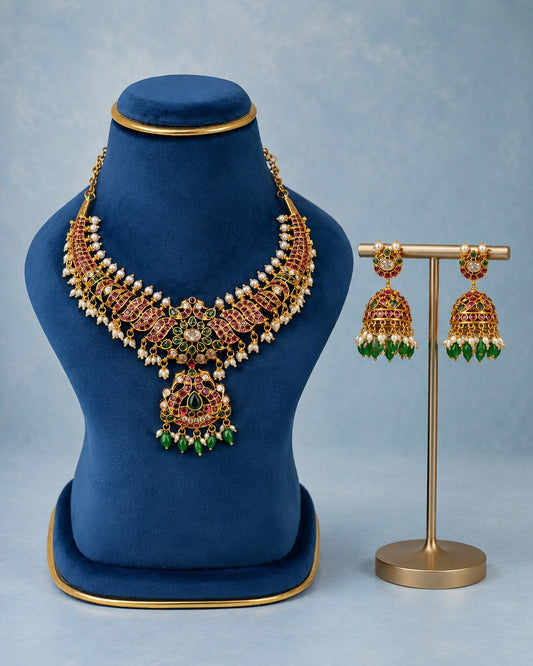 Antique POTA Stone Necklace Set 8485