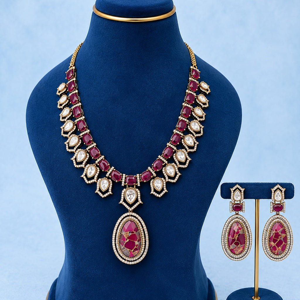 Polki Necklace Set