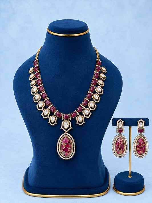 Polki Necklace Set