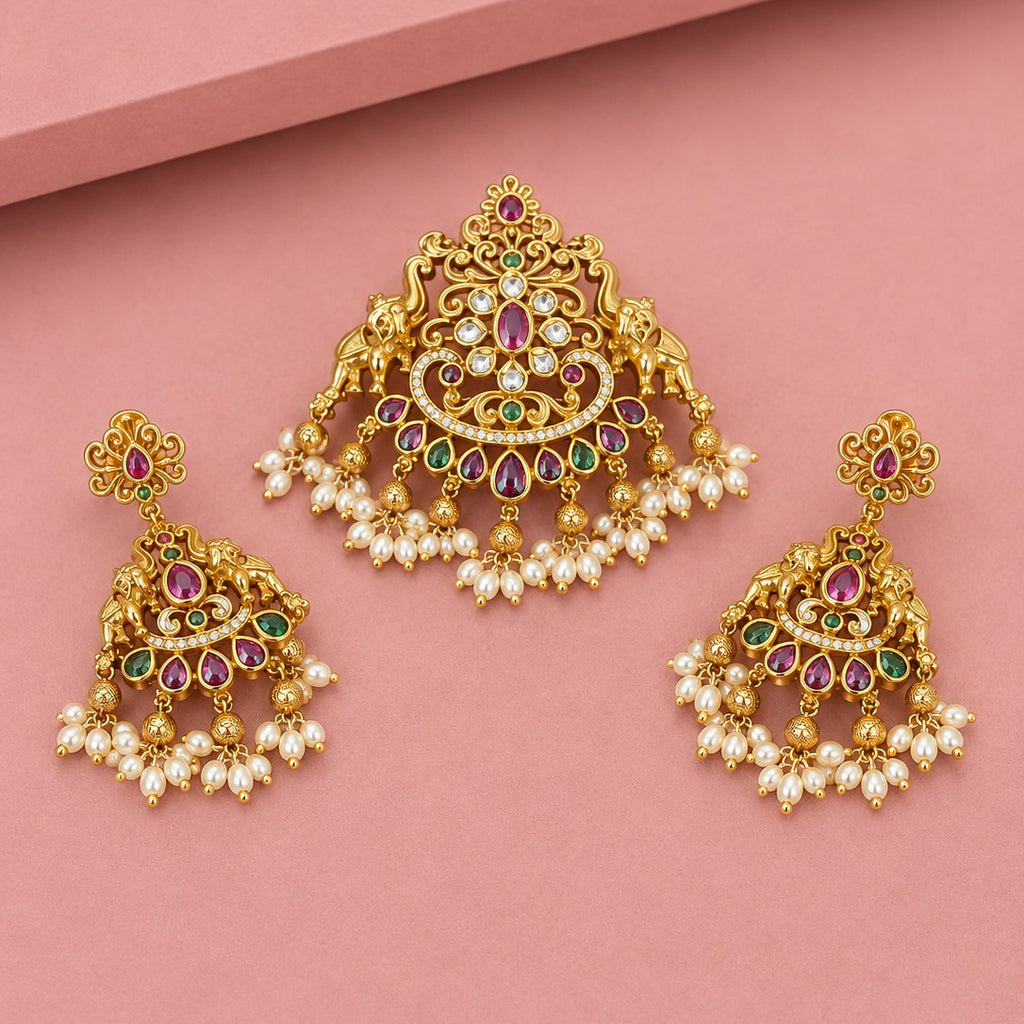 Nakshi Pendant Set