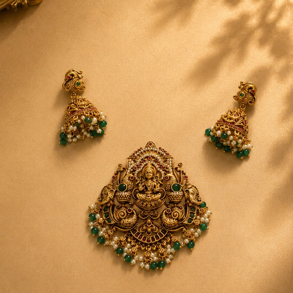 Nakshi Pendant Set