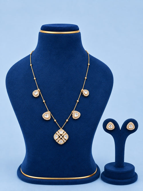 Antique  polki Pendant Chain