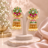 Jadau ear rings