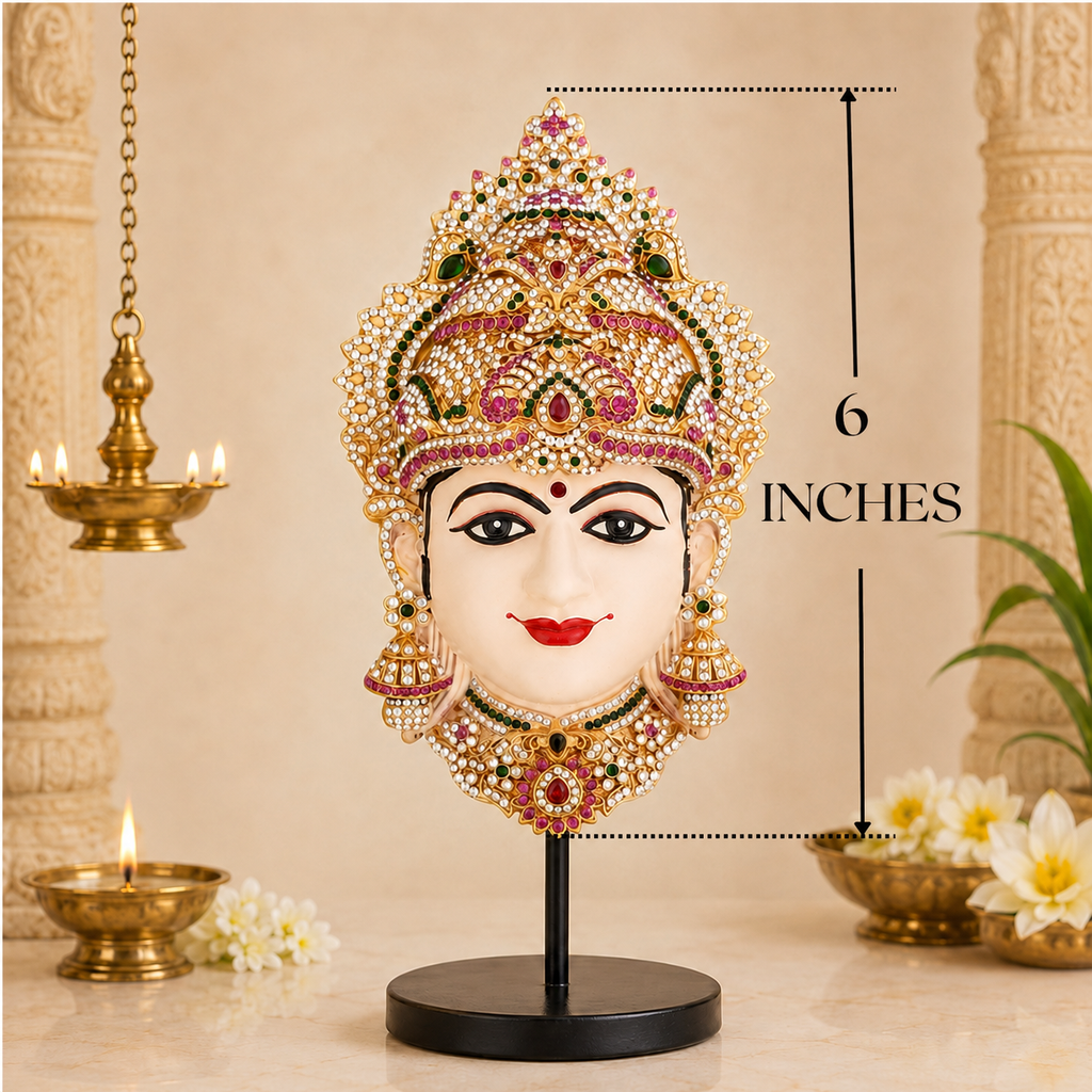 Lakshmi Devi Face Full Stone Pushya