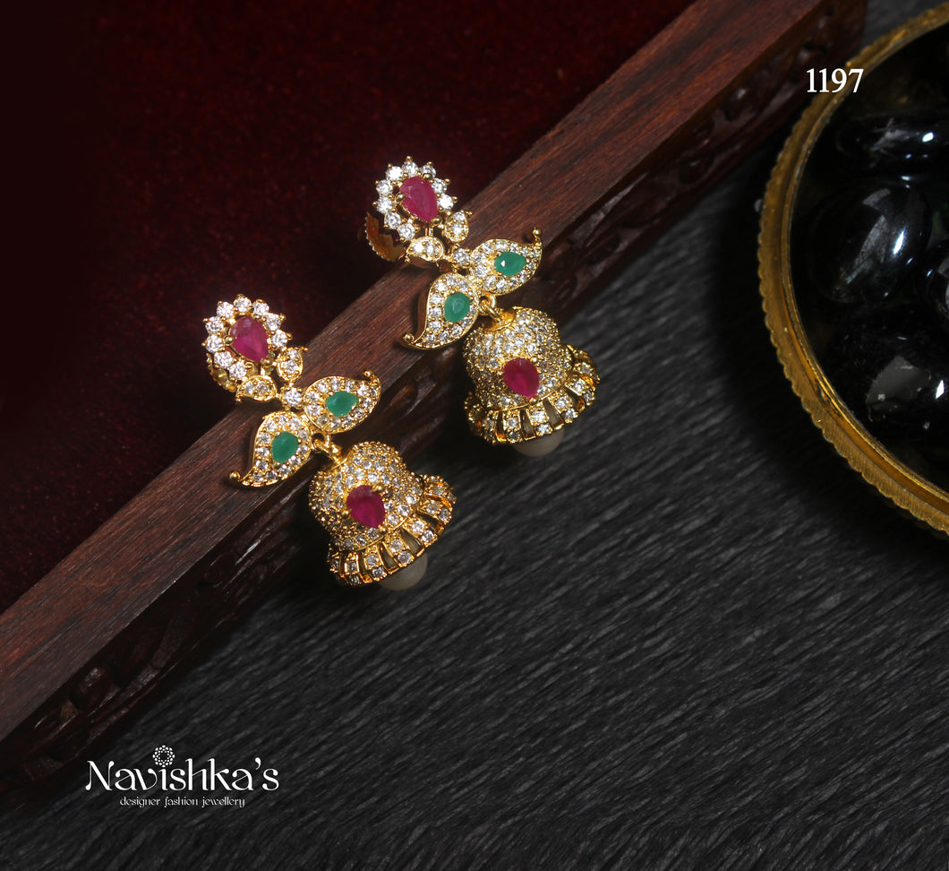 Zircon Jhumkas