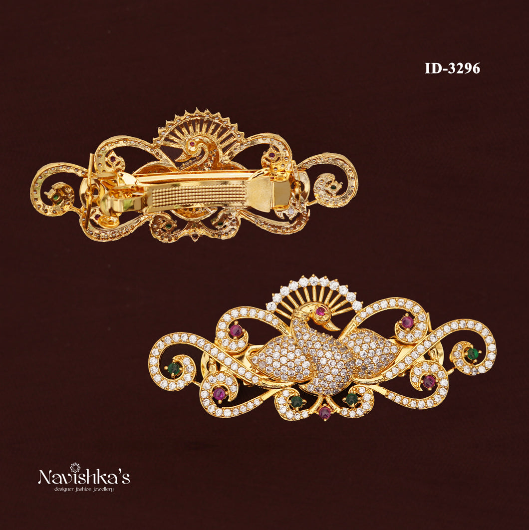 Zircon Hair Brooch