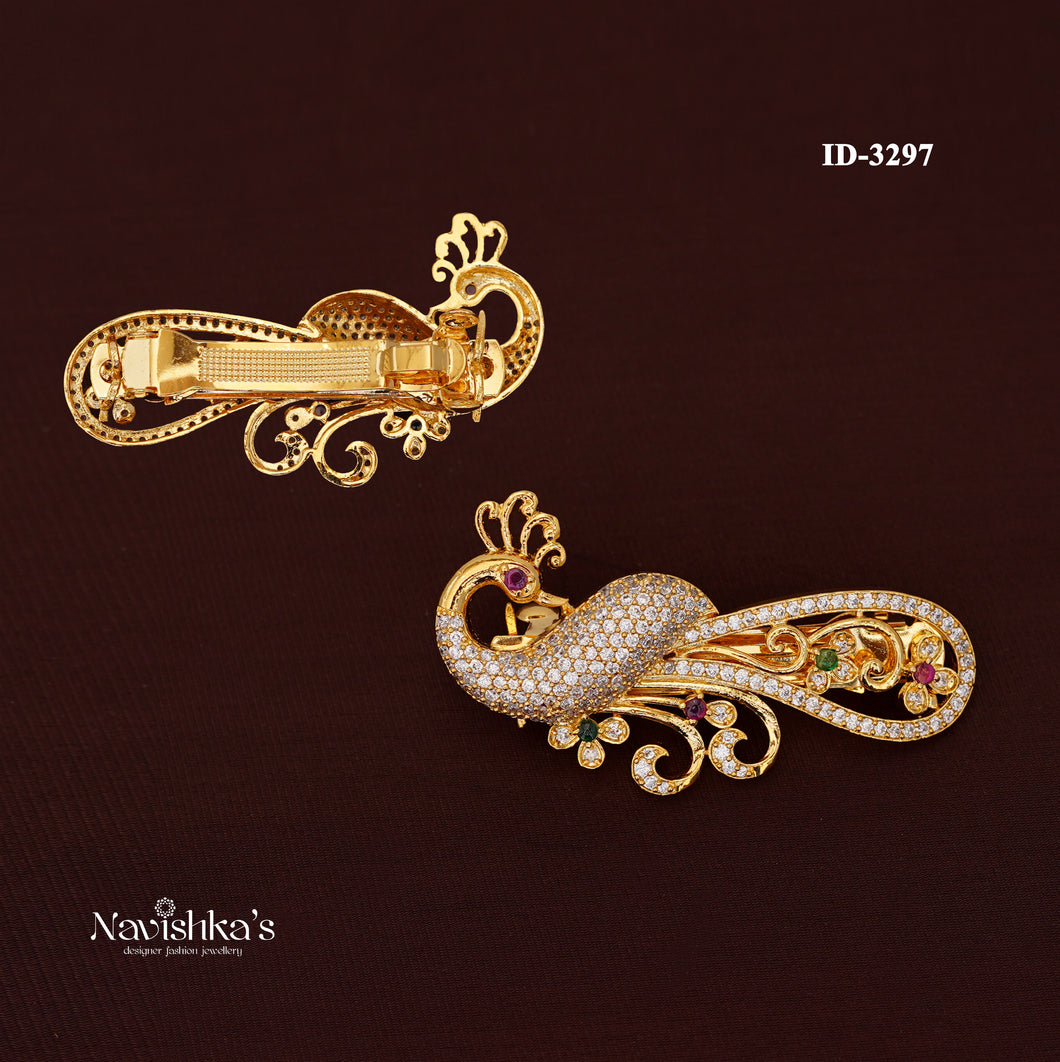 Zircon Hair Brooch