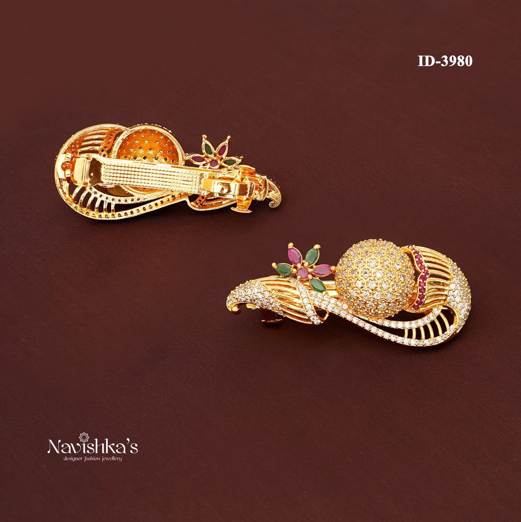 Zircon Hair Brooch