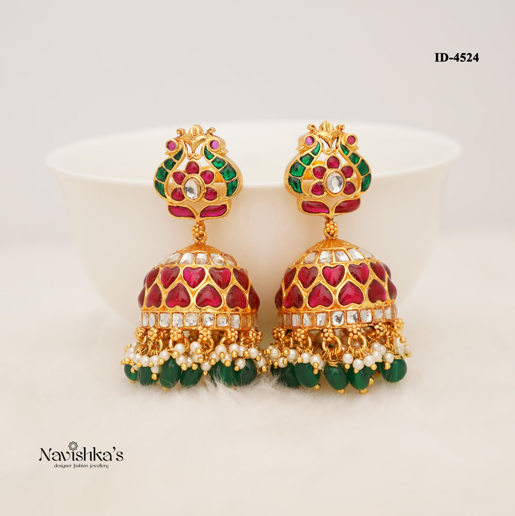 Jadau Jhumkas